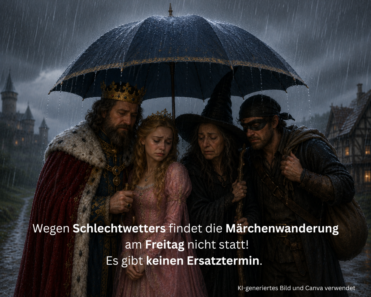 Absage Märchenwanderung Samstag