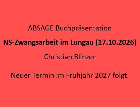 Absage Buch Blinzer Christian