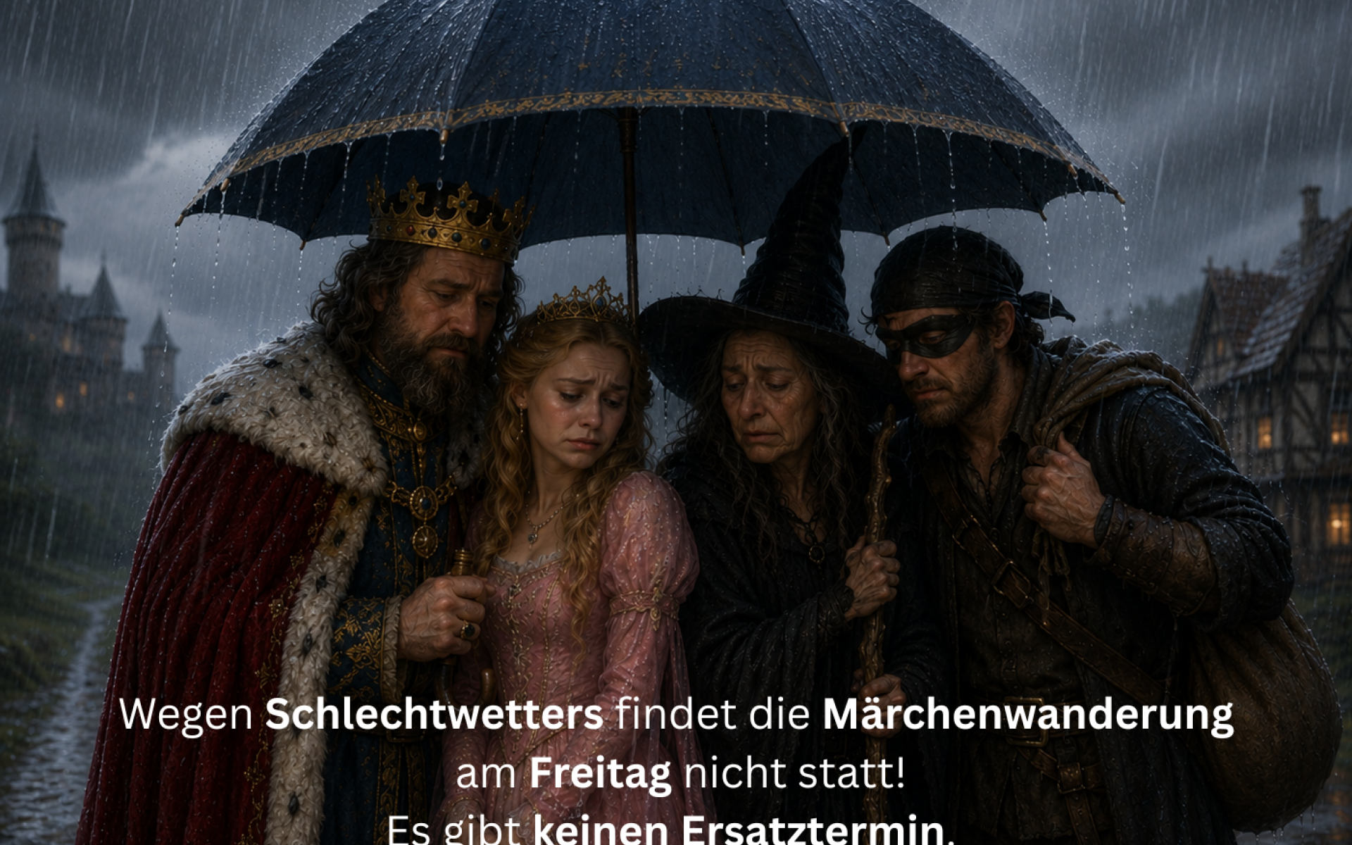 Absage Märchenwanderung Samstag